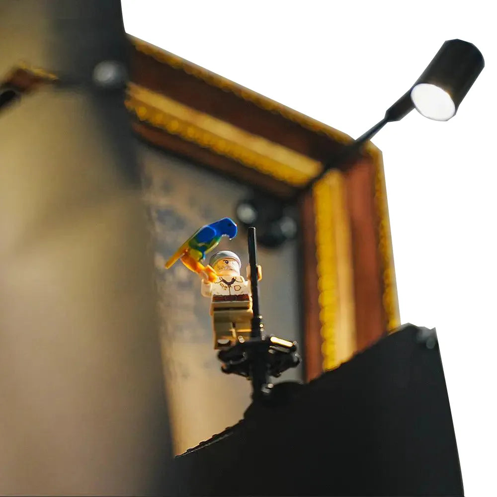 Wanddisplay-Rahmen geeignet für LEGO® Captain Jack Sparrow Piratenschiff 10365