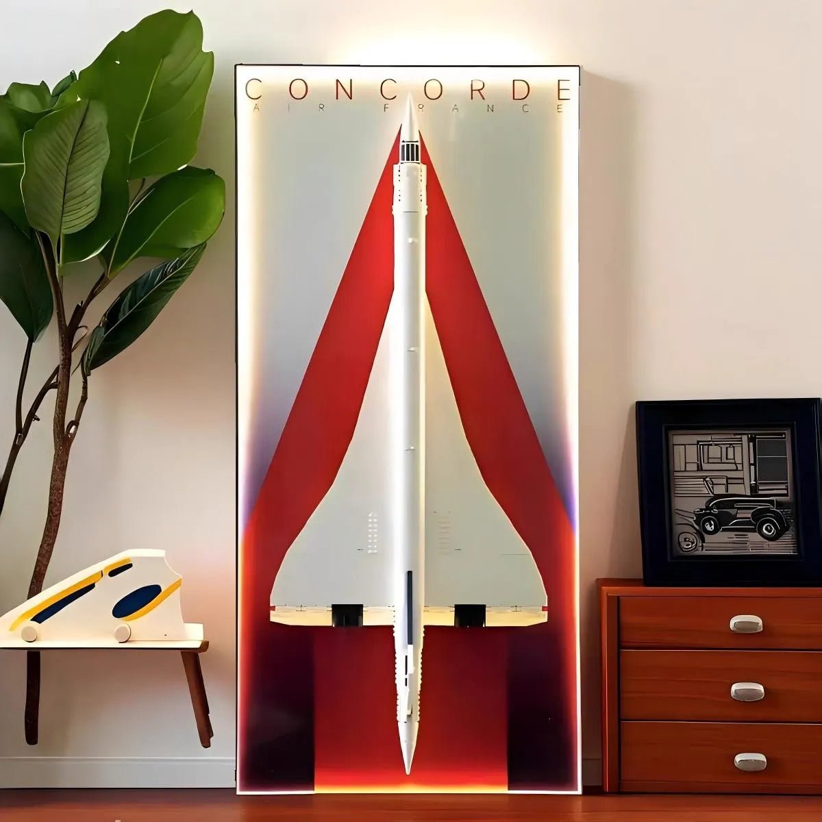 Wanddisplay-Rahmen geeignet für LEGO® Concorde Set 10318