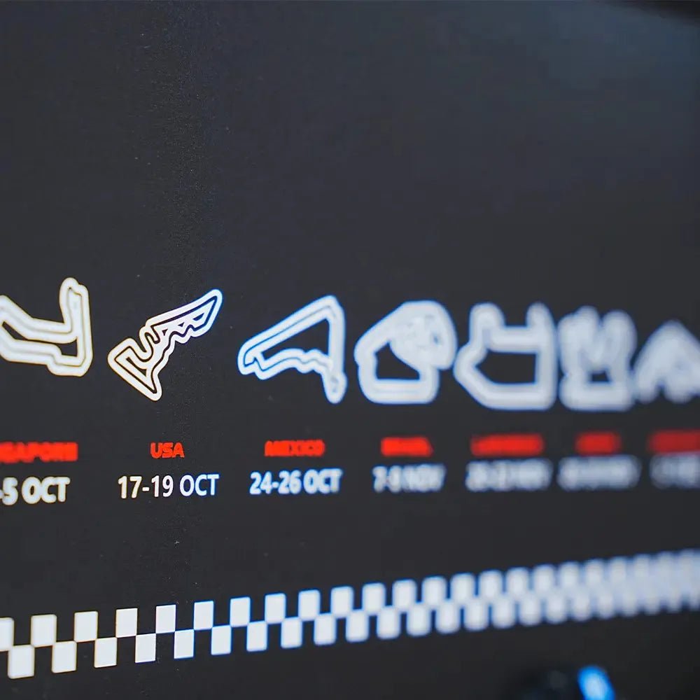 Wanddisplay-Rahmen geeignet für LEGO® Speed Champions F1 Modelle