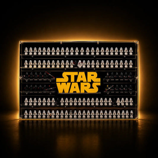 Wandvitrine für 124 LEGO® Star Wars Minifiguren