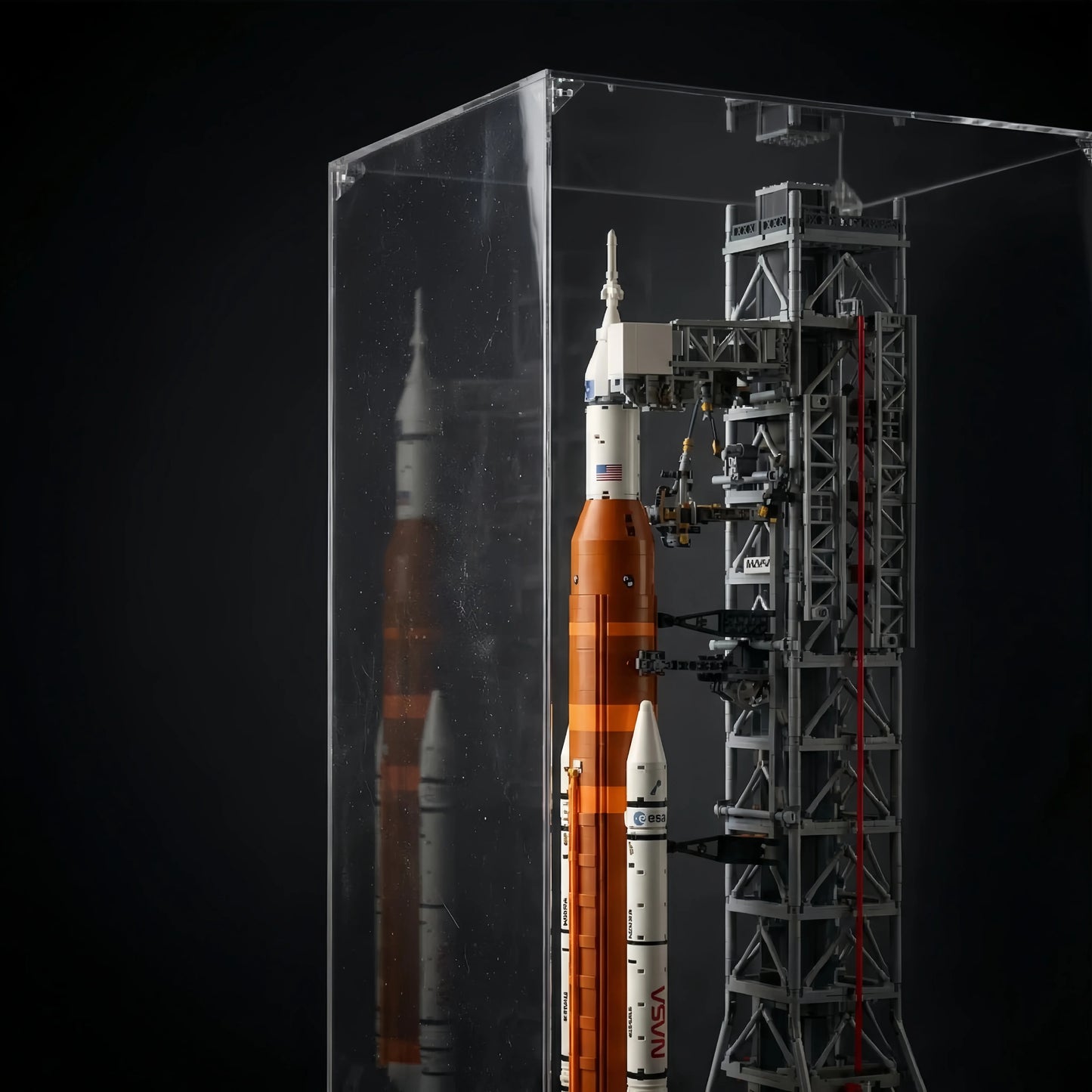Acryl-Vitrine für LEGO® Icons NASA Artemis Startrampe 10341