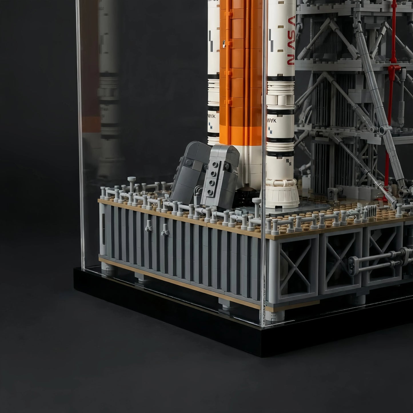 Acryl-Vitrine für LEGO® Icons NASA Artemis Startrampe 10341