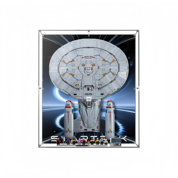 Acryl-Vitrine kompatibel mit LEGO® Icons Star Trek: U.S.S. Enterprise NCC-1701-D™ 10356