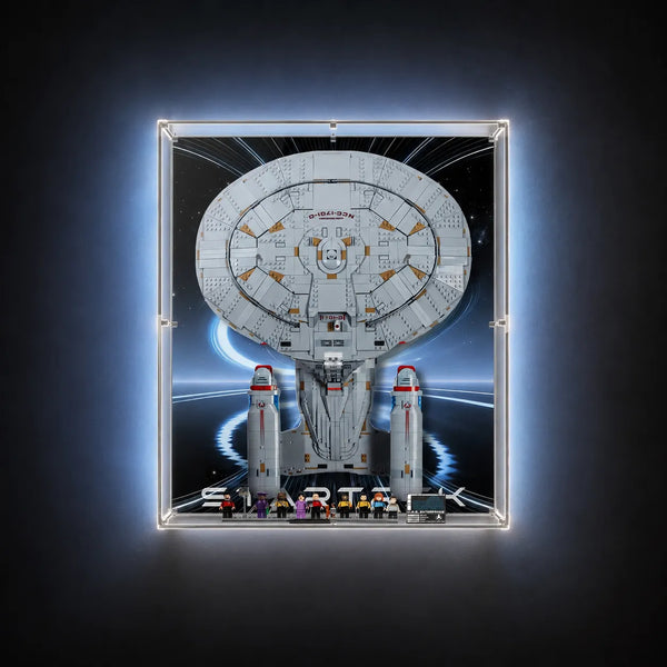 Acryl-Vitrine kompatibel mit LEGO® Icons Star Trek: U.S.S. Enterprise NCC-1701-D™ 10356