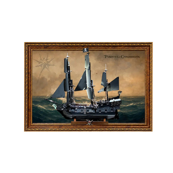 Wandrahmen für LEGO® Captain Jack Sparrows Piratenschiff 10365 | 100 x 70 cm