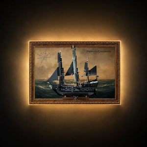 Wandrahmen für LEGO® Captain Jack Sparrows Piratenschiff 10365 | 100 x 70 cm