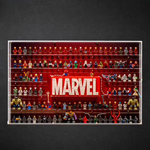Wandvitrine für 124 LEGO® Marvel Minifiguren