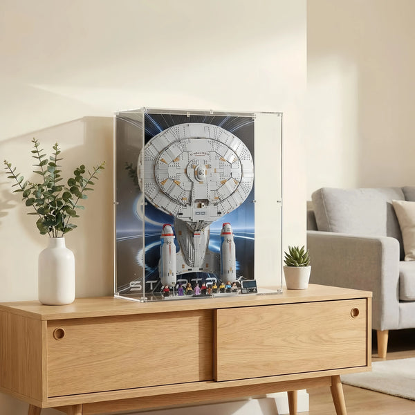 Acryl-Vitrine kompatibel mit LEGO® Icons Star Trek: U.S.S. Enterprise NCC-1701-D™ 10356