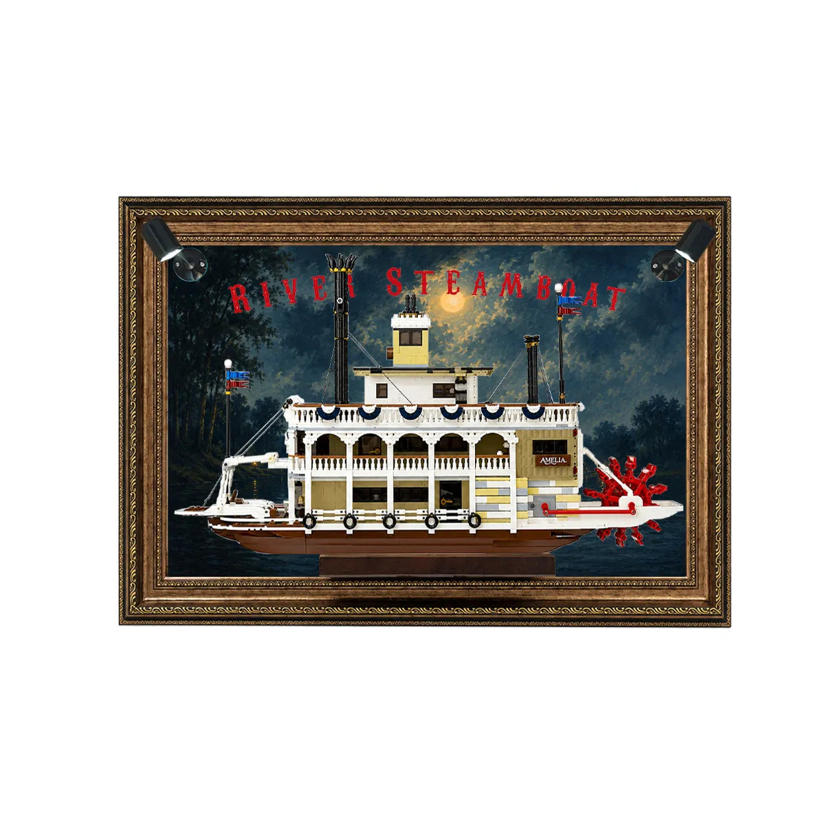Wandrahmen für LEGO® Ideas Flussraddampfer 21356