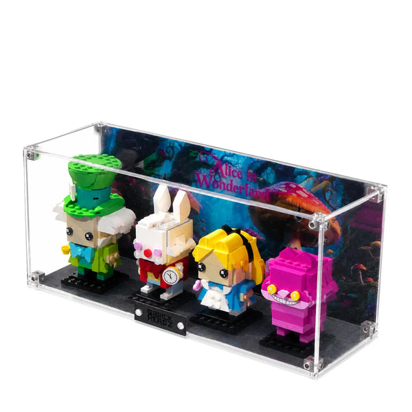 Acryl-Vitrine für LEGO® BrickHeadz Alice im Wunderland 40925