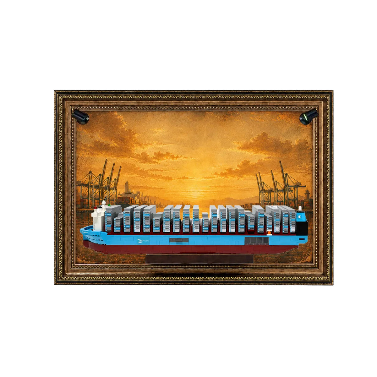 Wandrahmen für LEGO® Maersk-Containerschiff mit Zweistoffantrieb 40955