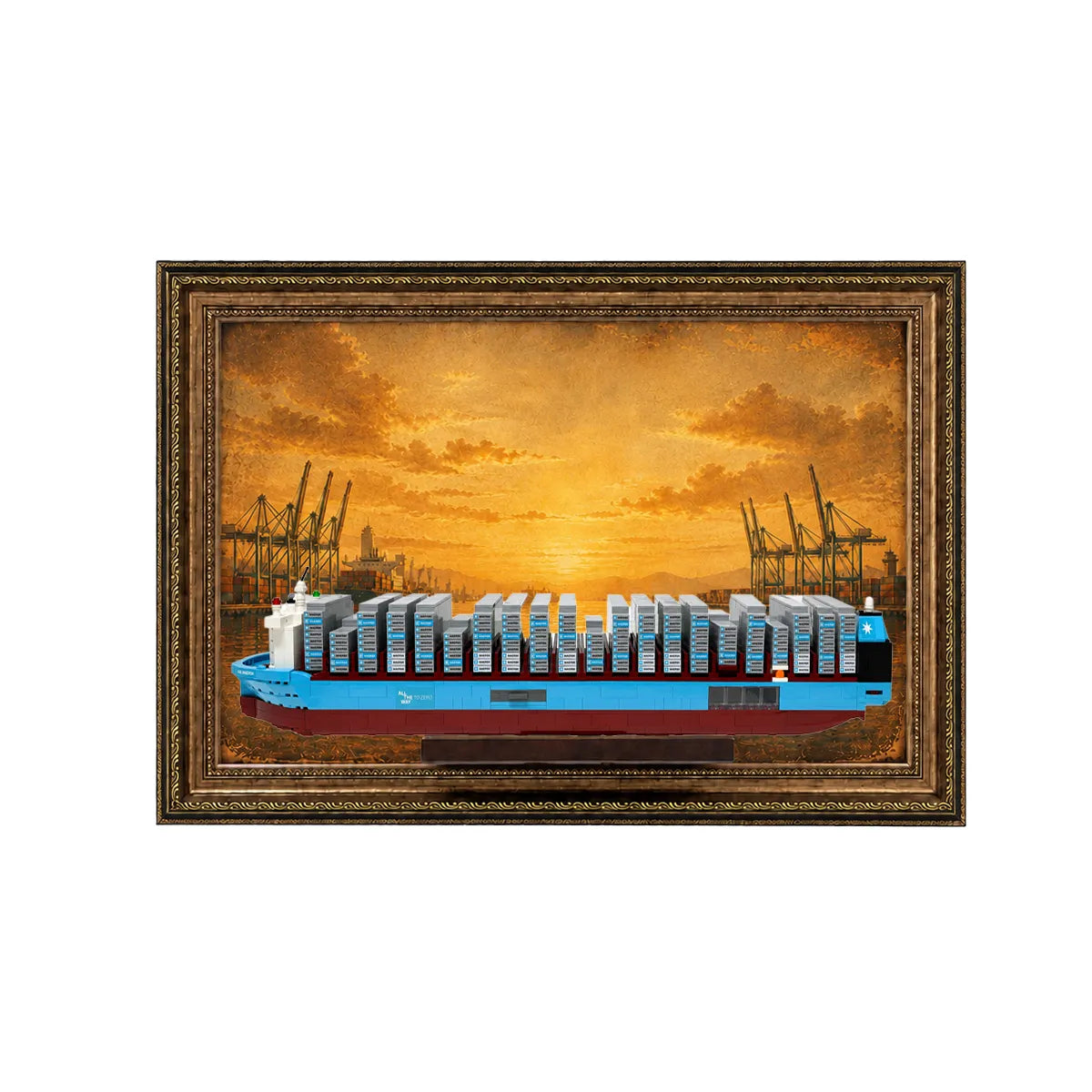 Wandrahmen für LEGO® Maersk-Containerschiff mit Zweistoffantrieb 40955