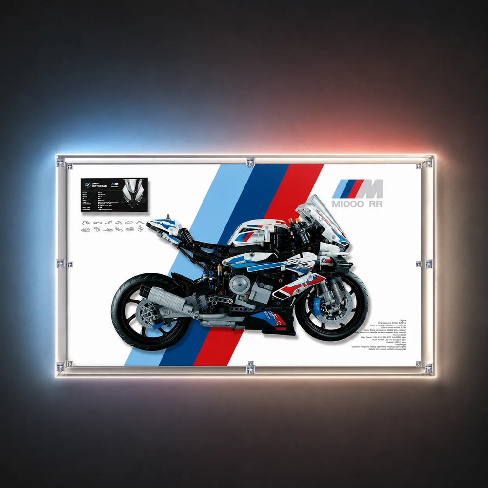Wandvitrine für LEGO® Technic™ BMW M 1000 RR 42130