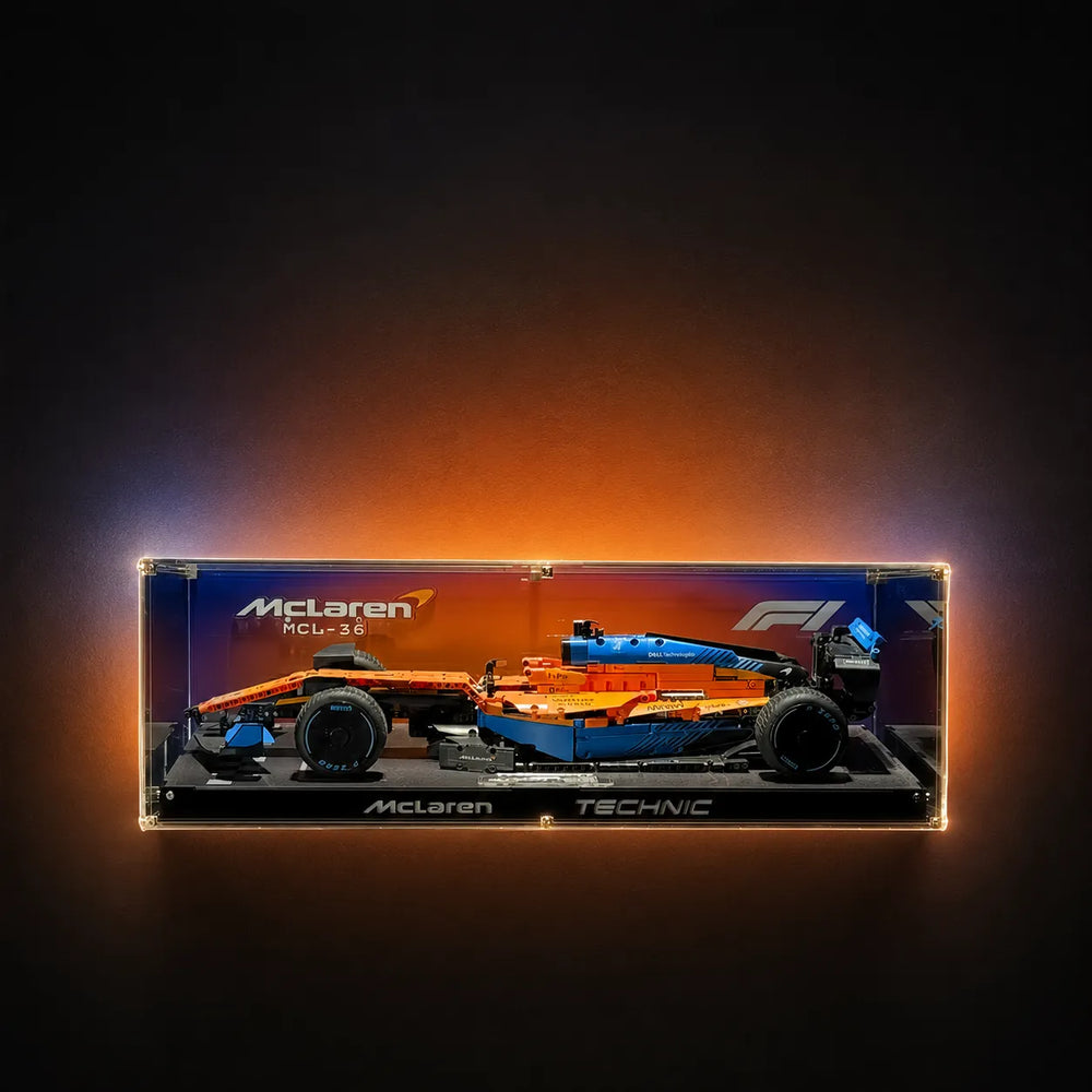 Acryl-Vitrine für LEGO® Technic™ McLaren Formel 1™ Rennwagen 42141