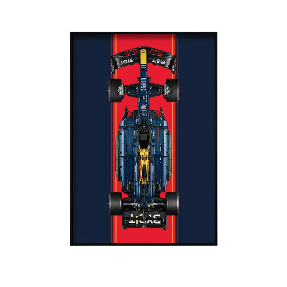 Wandrahmen für LEGO® Oracle Red Bull Racing RB20 F1 Rennauto 42206 – Variante B