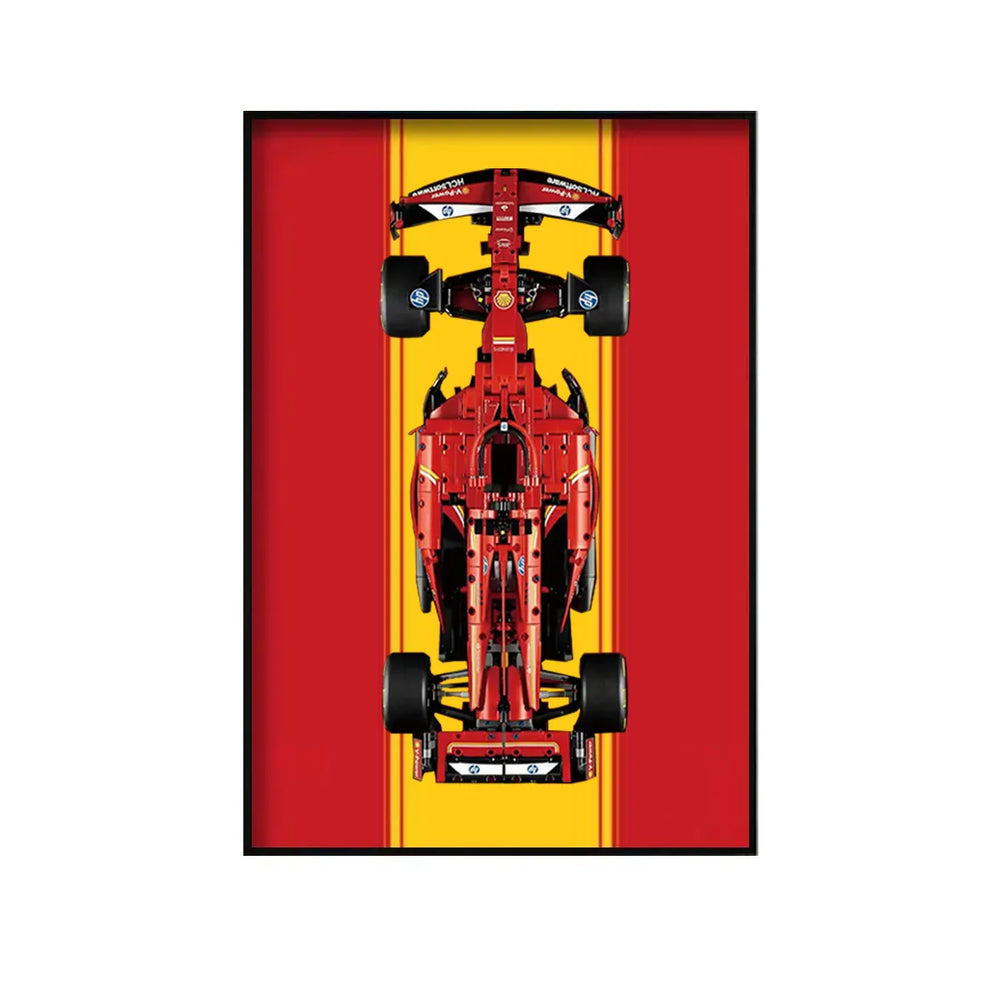 Wandrahmen für LEGO® Ferrari SF-24 F1 Rennauto 42207 – Variante D