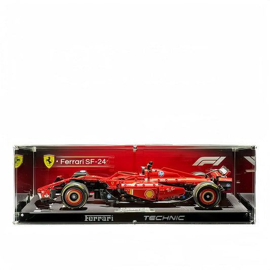 Acryl-Vitrine für LEGO® Technic™ Ferrari SF-24 F1 Rennauto 42207