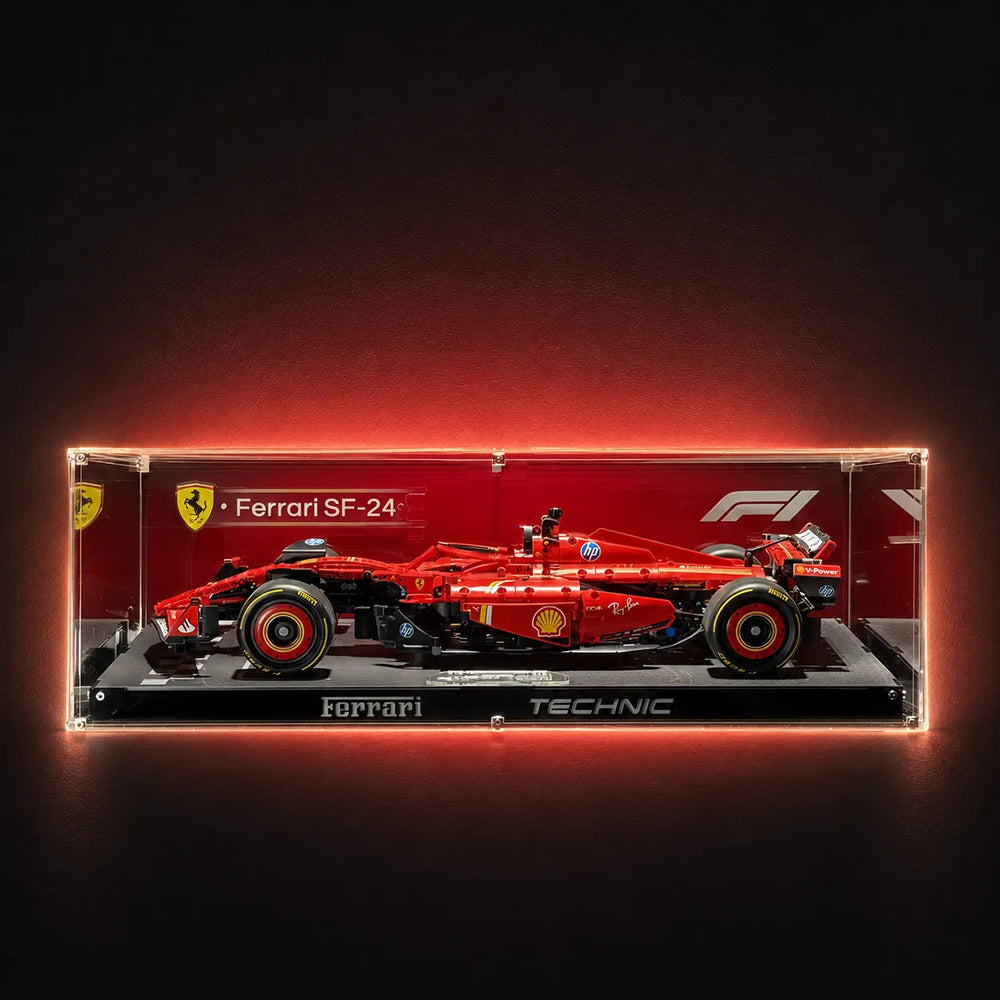 Acryl-Vitrine für LEGO® Technic™ Ferrari SF-24 F1 Rennauto 42207