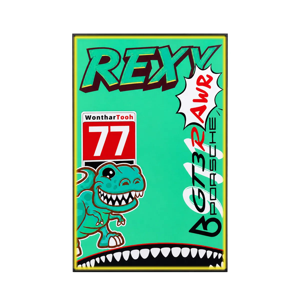 Wandrahmen für LEGO® Porsche 911 GT3 R REXY AO Racing Rennwagen 42224