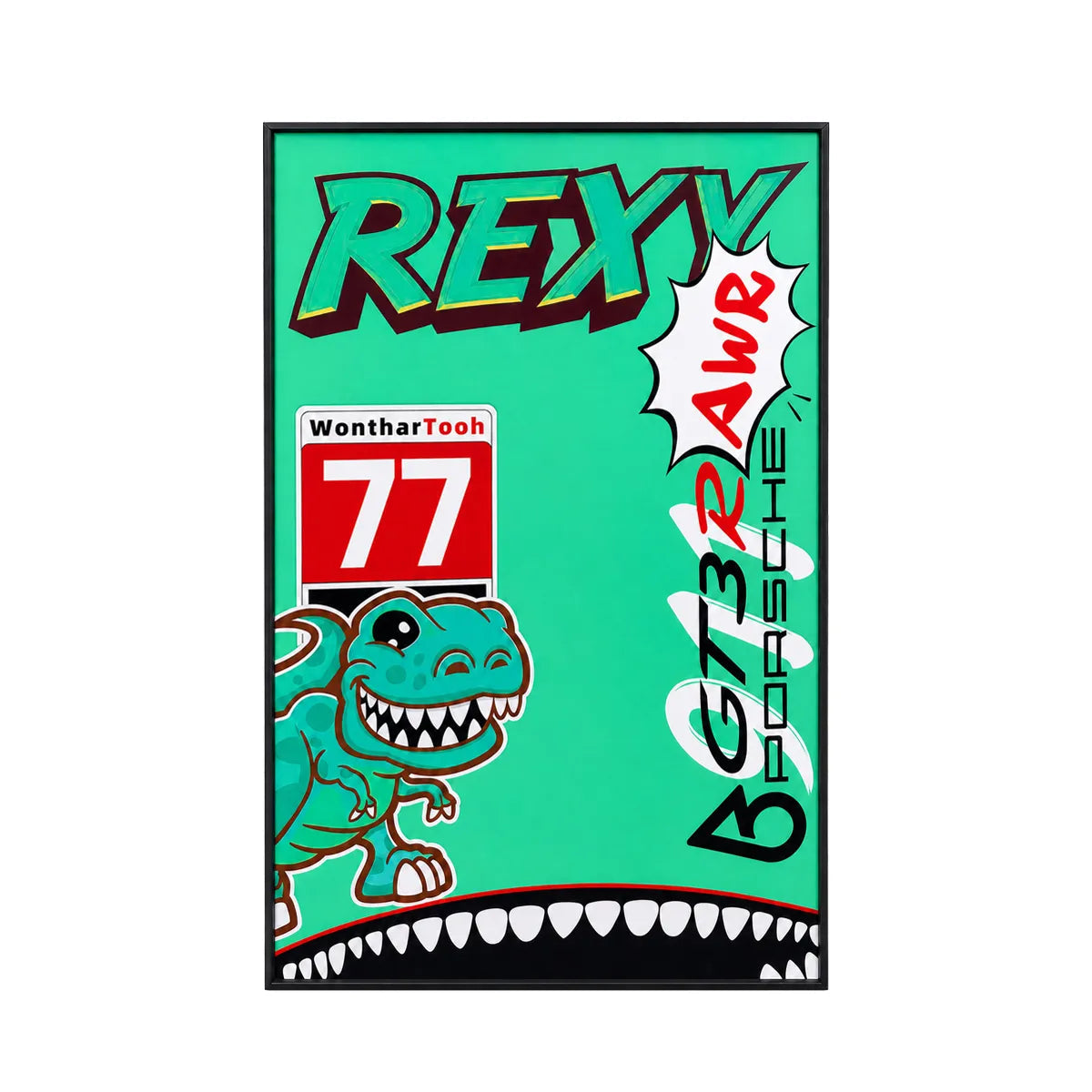 Wandrahmen für LEGO® Porsche 911 GT3 R REXY AO Racing Rennwagen 42224