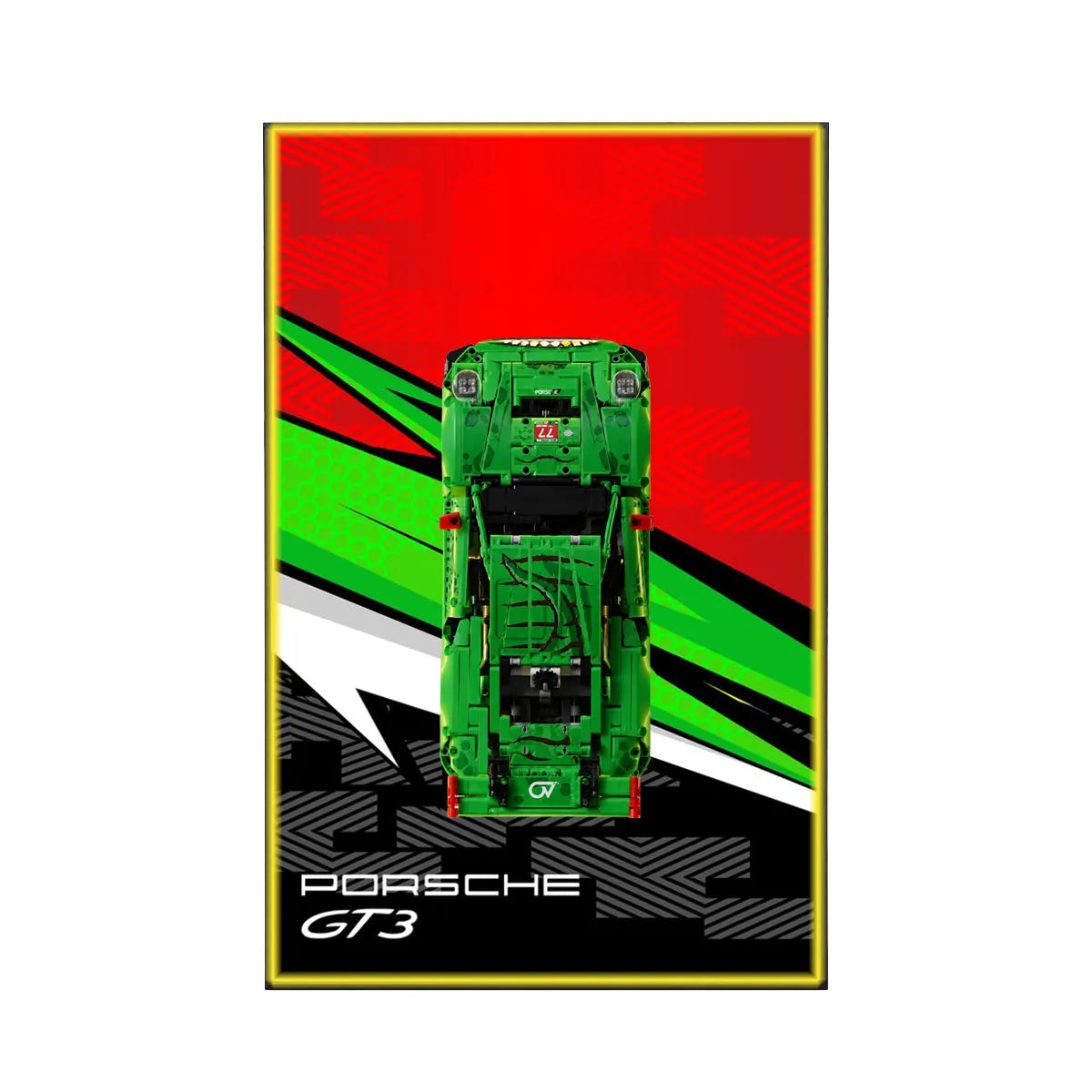 Wandrahmen für LEGO® Porsche 911 GT3 R REXY AO Racing Rennwagen 42224