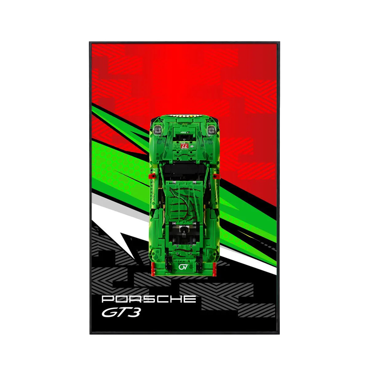 Wandrahmen für LEGO® Porsche 911 GT3 R REXY AO Racing Rennwagen 42224