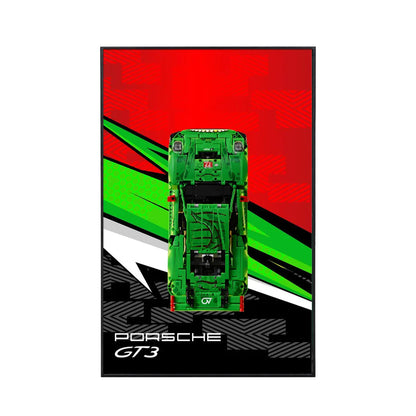 Wandrahmen für LEGO® Porsche 911 GT3 R REXY AO Racing Rennwagen 42224