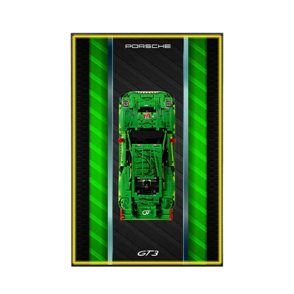 Wandrahmen für LEGO® Porsche 911 GT3 R REXY AO Racing Rennwagen 42224