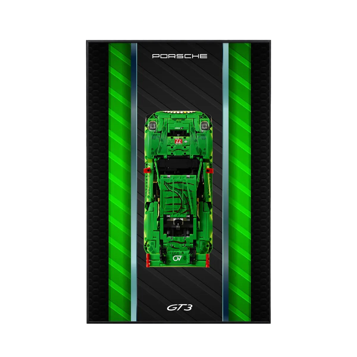 Wandrahmen für LEGO® Porsche 911 GT3 R REXY AO Racing Rennwagen 42224