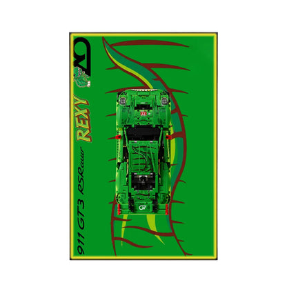Wandrahmen für LEGO® Porsche 911 GT3 R REXY AO Racing Rennwagen 42224