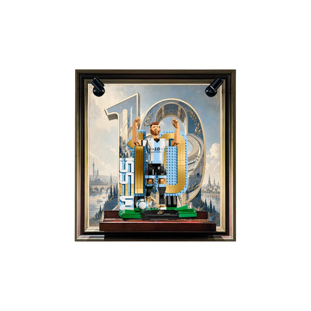 Wandrahmen für LEGO® Lionel Messi – Fußballlegende 43015