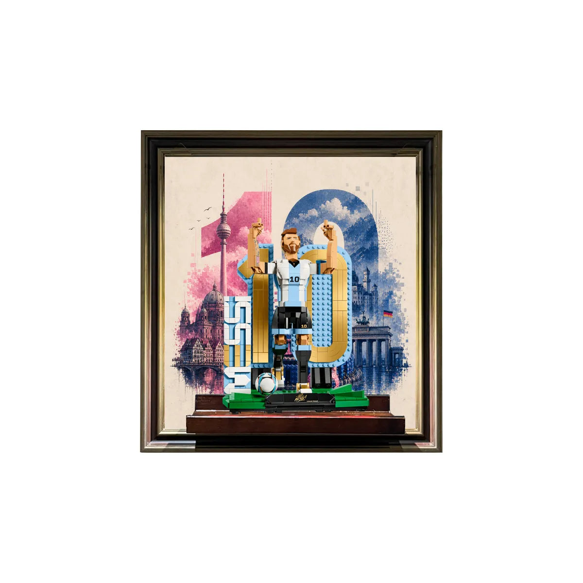 Wandrahmen für LEGO® Lionel Messi – Fußballlegende 43015