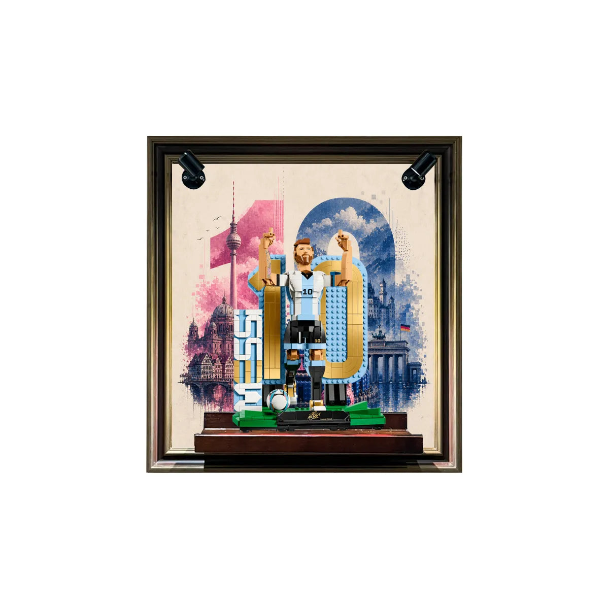 Wandrahmen für LEGO® Lionel Messi – Fußballlegende 43015