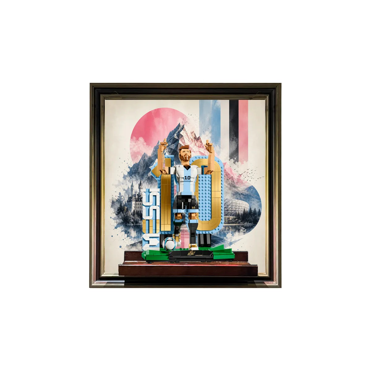 Wandrahmen für LEGO® Lionel Messi – Fußballlegende 43015