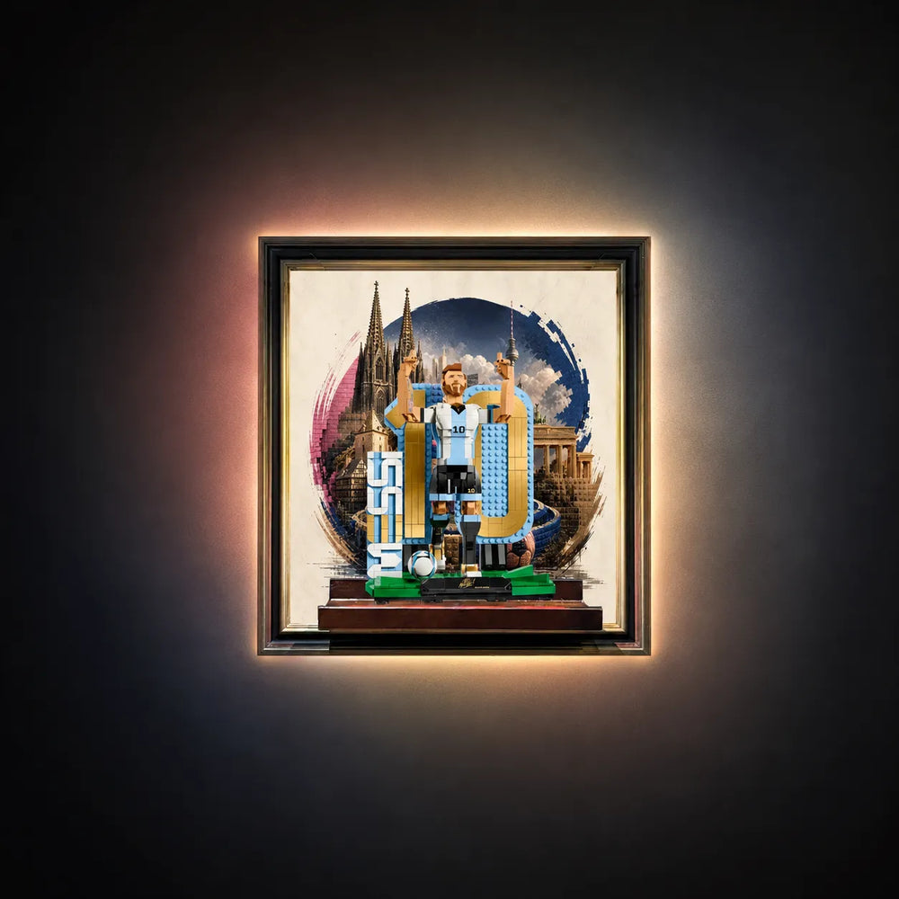 Wandrahmen für LEGO® Lionel Messi – Fußballlegende 43015