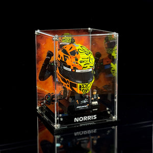 Acryl-Vitrine für LEGO® McLaren Mastercard F1® Team Oscar Piastri Helm/Lando Norris’ Helm 43017/43023