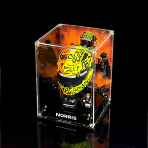 Acryl-Vitrine für LEGO® McLaren Mastercard F1® Team Oscar Piastri Helm/Lando Norris’ Helm 43017/43023