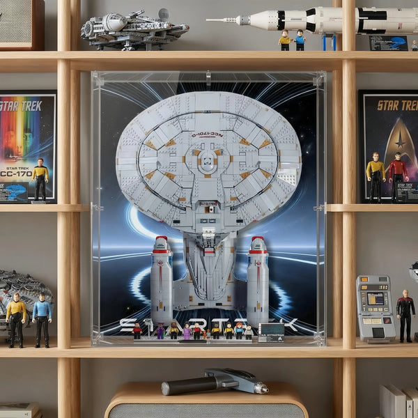 Acryl-Vitrine kompatibel mit LEGO® Icons Star Trek: U.S.S. Enterprise NCC-1701-D™ 10356