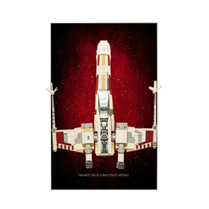 Wandrahmen für LEGO® Star Wars™ X-Wing Starfighter™ 75355 | Karmesinnebel