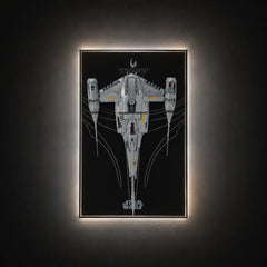 Wandrahmen für LEGO® Star Wars™ N-1 Starfighter™ des Mandalorianers 75442