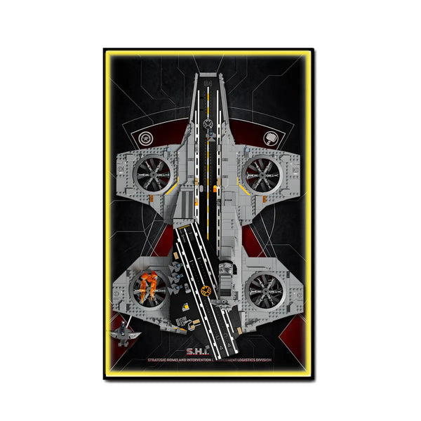 Wandrahmen für LEGO® Marvel S.H.I.E.L.D.-Helicarrier 76354