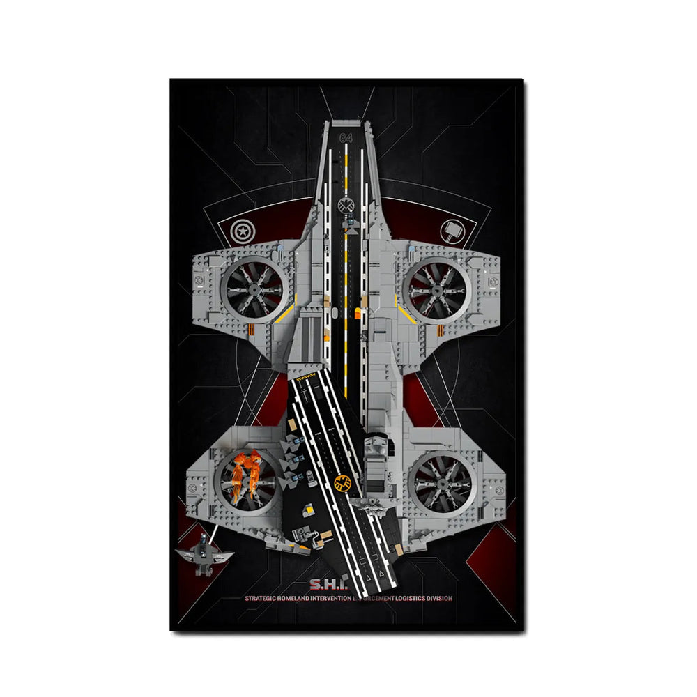 Wandrahmen für LEGO® Marvel S.H.I.E.L.D.-Helicarrier 76354