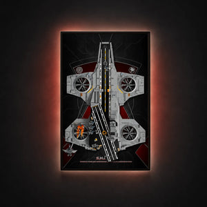 Wandrahmen für LEGO® Marvel S.H.I.E.L.D.-Helicarrier 76354