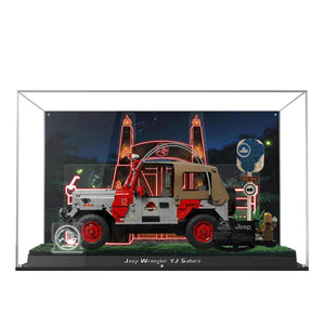 Acryl-Vitrine für LEGO® Jurassic Park Jeep® Wrangler 77984