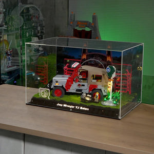 Acryl-Vitrine für LEGO® Jurassic Park Jeep® Wrangler 77984