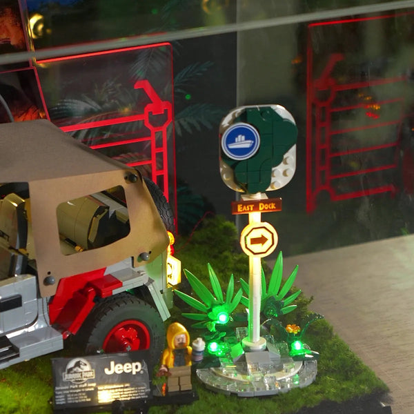 Acryl-Vitrine für LEGO® Jurassic Park Jeep® Wrangler 77984