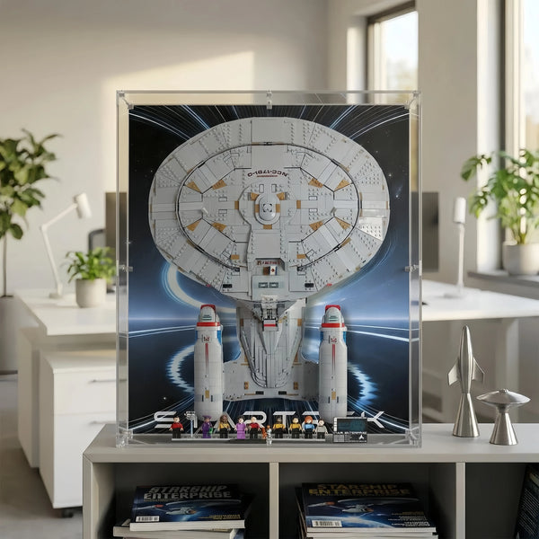 Acryl-Vitrine kompatibel mit LEGO® Icons Star Trek: U.S.S. Enterprise NCC-1701-D™ 10356