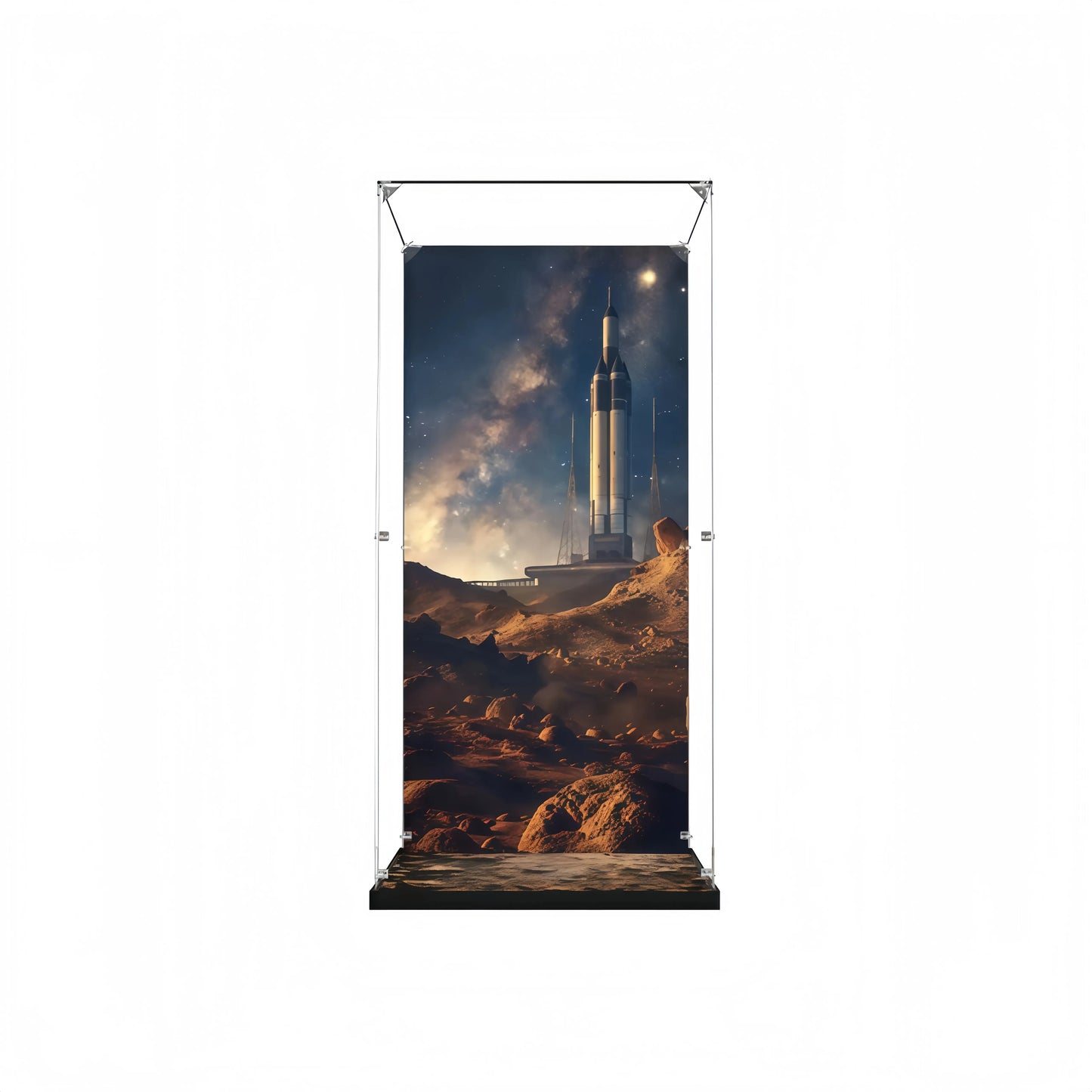 Acryl-Vitrine für LEGO® Icons NASA Artemis Startrampe 10341