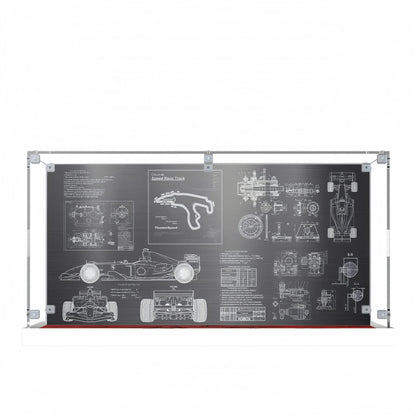 Acryl-Vitrine für LEGO® Icons Ferrari F2004 und Michael Schumacher 11375