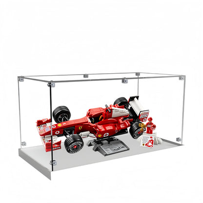 Acryl-Vitrine für LEGO® Icons Ferrari F2004 und Michael Schumacher 11375